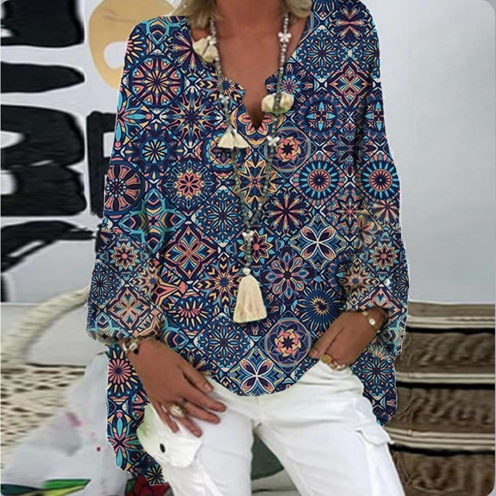 Colorful Boutique Blouse